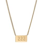 emBOLDen Xpression Angel Number Stainless Steel Pendant Necklace (222)