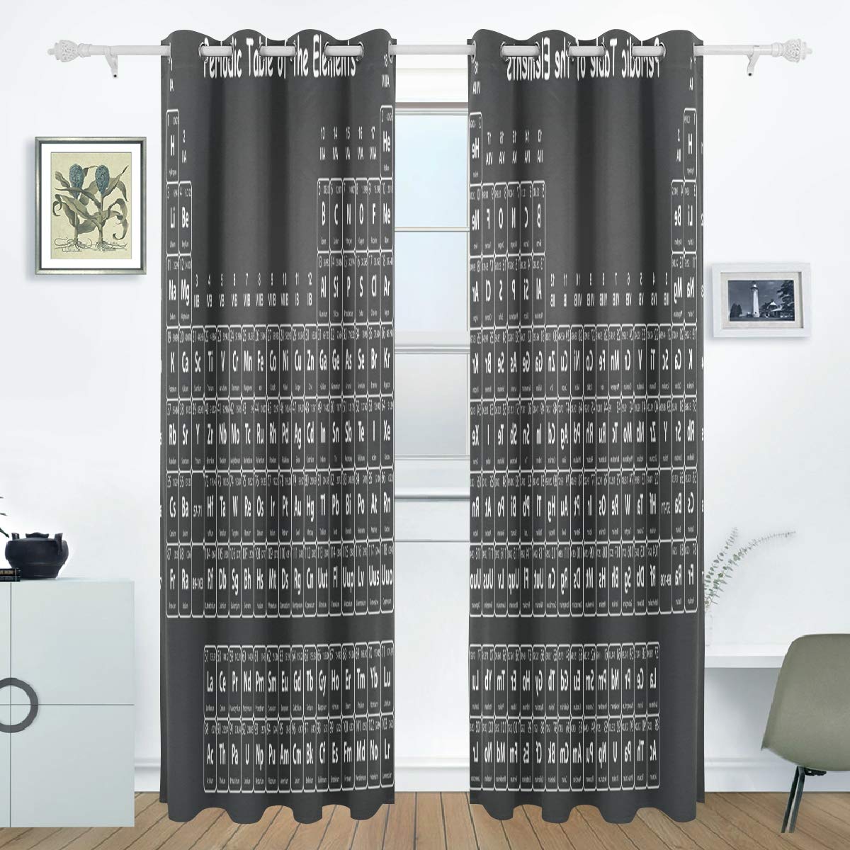 Amazon Com Wihve Vintage Window Curtains White Periodic