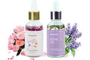 YONISAYO 2 Packs Yoni Oil, All Natural Feminine Oil Intimate Deodorant for Women, Remove Odor, Ph Balanced, 100% V Oil Serum Made with Rose Lavender Essential Oils (1 fl oz/30 ml)