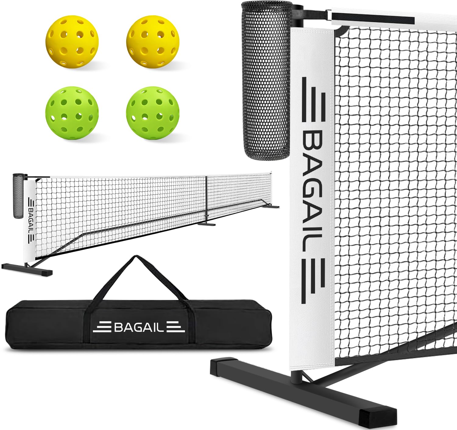Photo 1 of BAGAIL Portable Pickleball Net Set, 22 FT Regulation Size Pickle Ball Net with Ball Collector