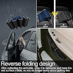 Copulan 46 Inch Auto Open Close Reverse Umbrella