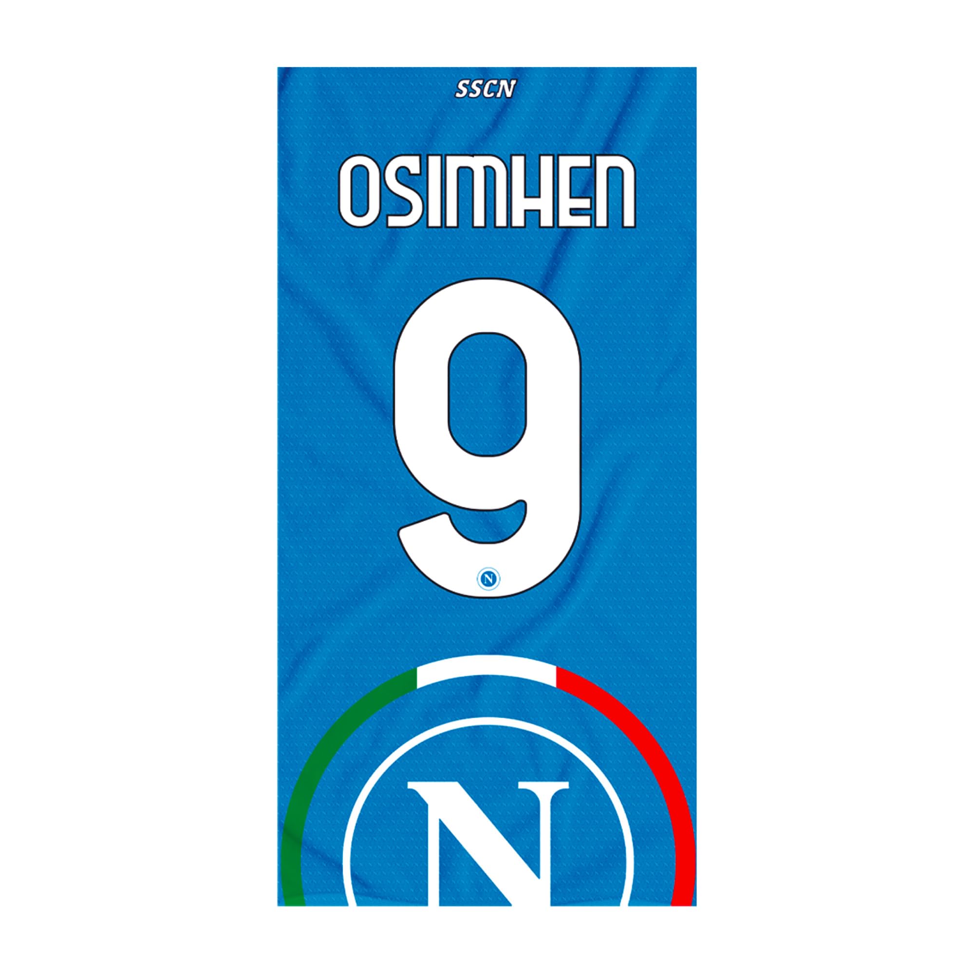 ssc napoli Osimhen Unisex Adult Beach Towel, Blue
