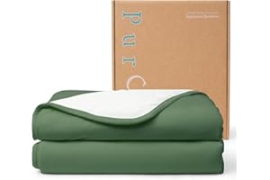 PurComfy Supersoft Toddler Comforter, Premium Bamboo Viscose Crib Blanket, Breathable 1.0 Tog Crib Quilt for All Seasons 39"×55"