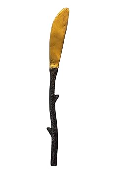 Biswa Bangla Handcrafted Dokra Leaf Design Knife