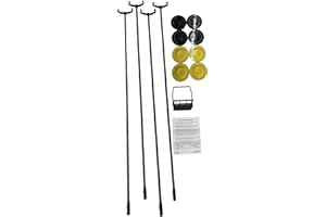ALLEN R. SHUFFLEBOARD CO., INC. Allen Shuffleboard Premium Shuffleboard Set with Tournament Discs, Fiberglass Cues, Disc Carrier, & Shuffleboard Rules