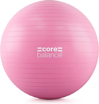 Core Balance Anti Burst Gym Ball 45-85cm with Pump Pink