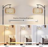 Rayofly Arc Floor Lamp with Dimmable LED 3 Color Temps, Remote view 4