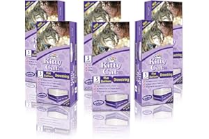 Alfapet Extra Large cat Litter Box Liners-6 Boxes- Heavy Duty 2 mil Thick Plastic, Clever Drawstring Liner for Easy Disposal- Flat Bottom for Easy, Secure Placement in Kitty Pan-Disposable