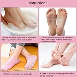 ZYFC Moisturizing Gel Socks Spa Gel for Dry Cracked Feet Soften Heels 2 Pairs view 4