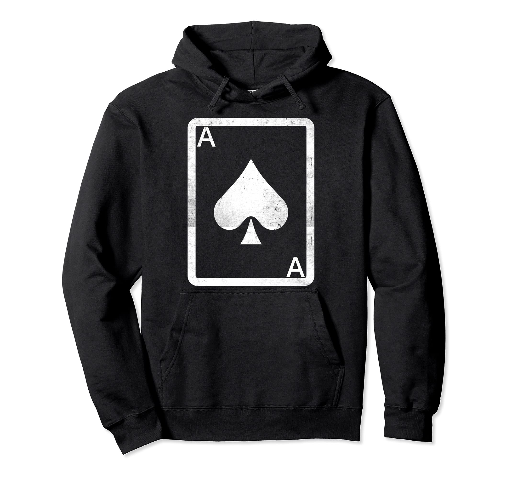 Funny Card Player Ace Of Spade Poker Gambling Gifts Pullover Hoodie