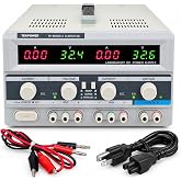 Tekpower TP-3005D-3 Digital Variable Triple Outputs Linear-Type DC Power Supply, 0-30 Volts @ 0-5 Amps