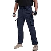 NATUVENIX Ripstop Men's Tactical Pants,Stretch Cargo Work Pants for Men Water Resistant Hiking Military Pants Relaxed Fit