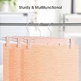 GUANJUNE Clothes Pants Hangers 10 Pack Pink with 360° Swivel Hooks view 6