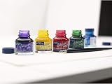 Winsor & Newton Calligraphy Ink Bottle 30 ml Silver WN view 3