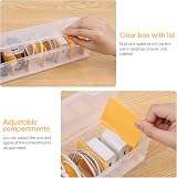 PAVSTINE Cable Management Box Lid 7 Compartment Data Tidy Plastic Charger Desk view 4