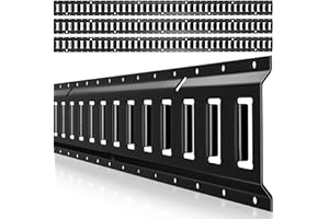 VEVOR E-Track Tie-Down Rails, 4 Pack, 7.7 ft E Track Rails Secures Cargo & Heavy Loads Up to 2,000 lbs, Trailer Tie-Down Syst