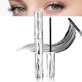 Eyelash Primer, 2026 New Waterproof Tubular Eyelash Primer Curling Women, Tubular Fiber Mascara Black Natural for Old Women (1 SET Black)
