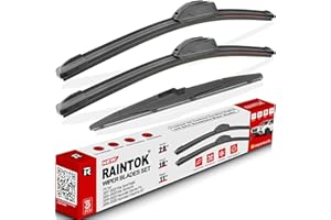 RAINTOK Windshield Wiper Blades Replacement for 2017-2022 Kia Sportage / 2019-2021 Hyundai Santa Fe / 2016-2020 Kia Sorento Original Factory Quality Front Rear Wipers Blade Set - 26" 16" 11"