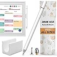 Jmoe USA Stylus and Mount for Skylight 15 inch Calendar | Dual Tip with Mesh and Disc Tips | 2 Spare Replacement Parts | Flex