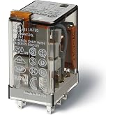 FINDER 55.32.8.120.0040 10 AMP, 120 Volt AC Coil, Agni Contact, DPDT, Industrial Plug-in Relay, Lockable Test Button &amp; MECH. Indicator