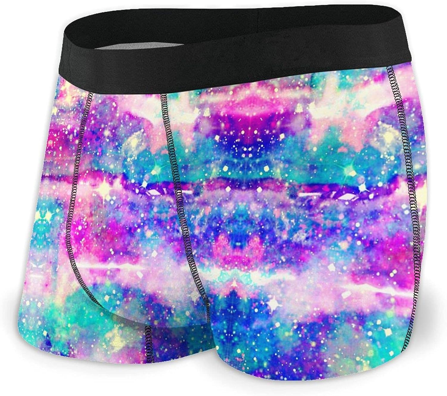 Violet Tie Dye Classic Mens Boxer Briefs Rainbow Tie Dye NoFly