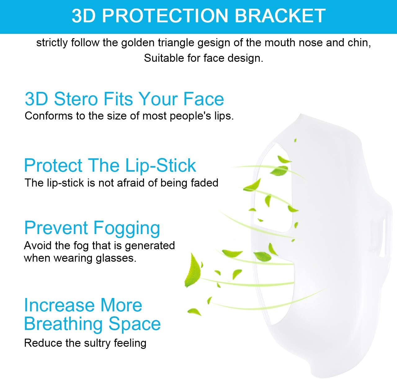 3D Inner Support Bracket 5Pcs Silicone Internal Support Frame Reusable Washable 3D Bracket Protection Stand More Breathing Space Comfortable Wearing: Health & Personal Care