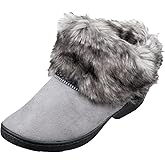 isotoner womens Recycled Microsuede Mallory Boot Slipper, With Memory Foam
