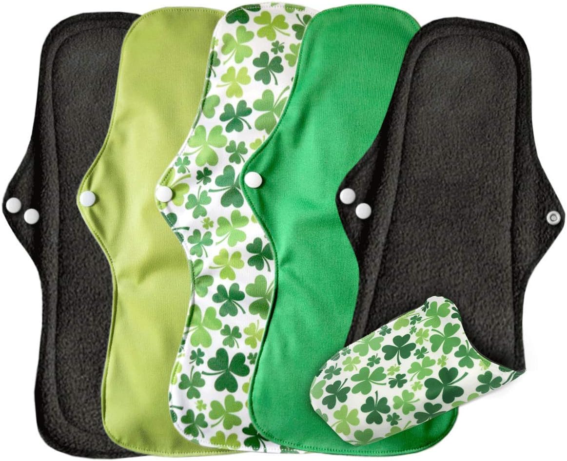 Eco Friendly Bamboo Cloth Reusable Sanitary Towels Pads All Natural