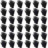 Pistha 36 Pairs Winter Gloves Touch Magic Screen Gloves Stretchy Knit Cotton Gloves Bulk For Men Women Homeless Cold Weather