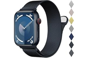 MARGE PLUS Stainless Steel Milanese Loop Compatible with Apple Watch Bands 38mm 40mm 41mm 42mm 44mm 45mm 49mm 46mm men and women, Magnetic Clasp Replacement for iWatch Ultra Series 11 10 9 8 7 SE 6 5 4 3 2 1