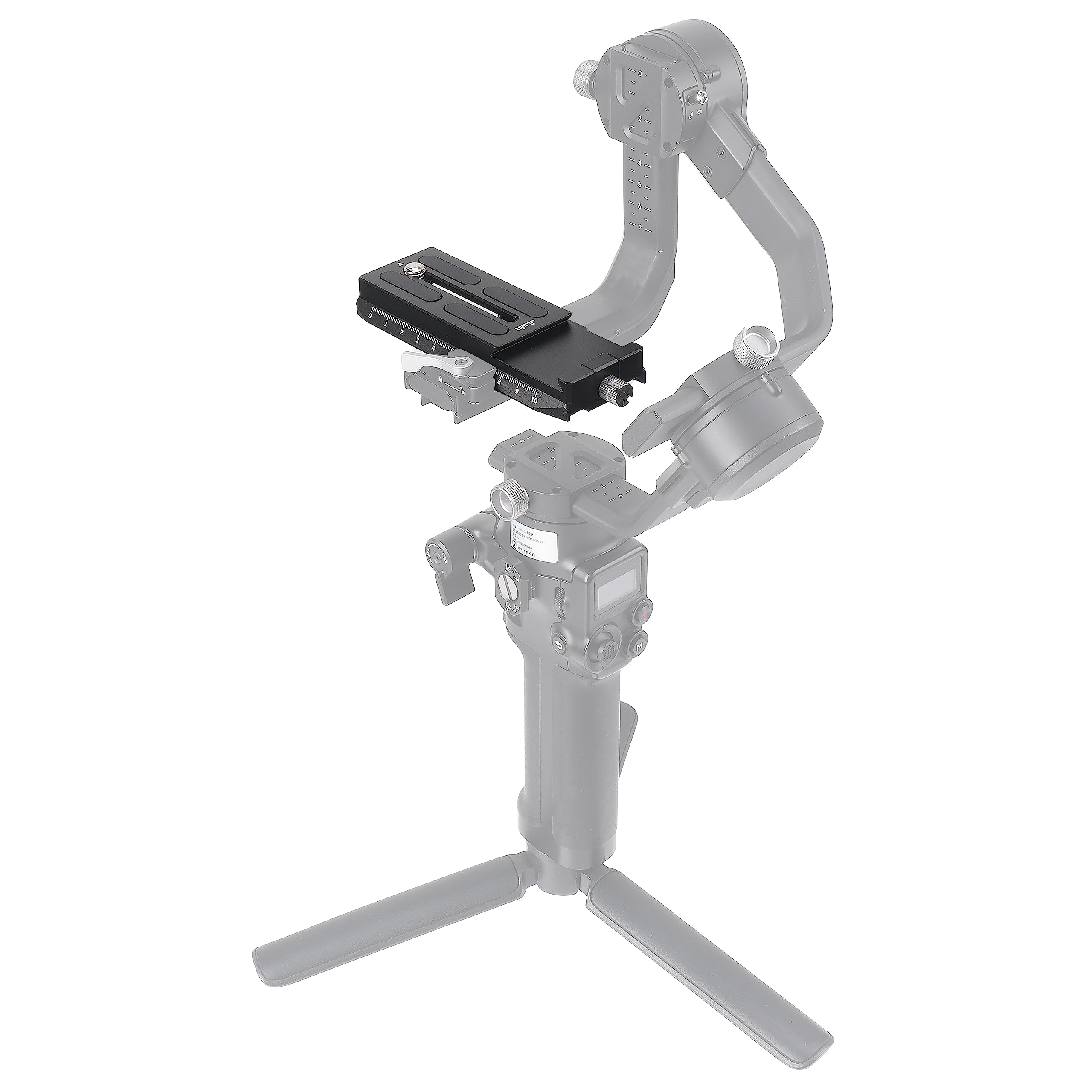FOTGA Bottom Quick Release Plate for DJI Ronin RS 2/RSC 2 Gimbal Stabiliser Compatible with Arca Swiss Tripod Ball Head, Universal DSLR Camera Quick Release Plate (Bottom Version)