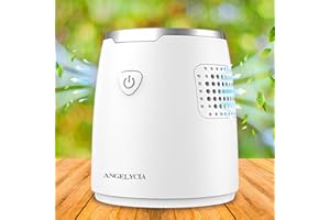 ANGELYCIA Fridge Odor Eliminator, Cat Litter Odor Eliminator, USB Rechargable Ozone Generator, Fridge Deodorizer, Car, Closet, Wardrobe, Better Than Baking Soda and Charcoal Bags, Air Freshener