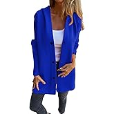 Nkgra Womens Single Breasted Hooded Jacket Wool Blend Peacoat pen Front Cardigan Trench Coat for Women
