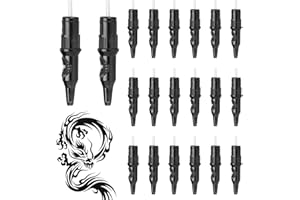 Tattoo Ballpoint Pen 20Pcs – Wax Sealed Strong Spring Cartridges for Dot Work Drawing Practicing