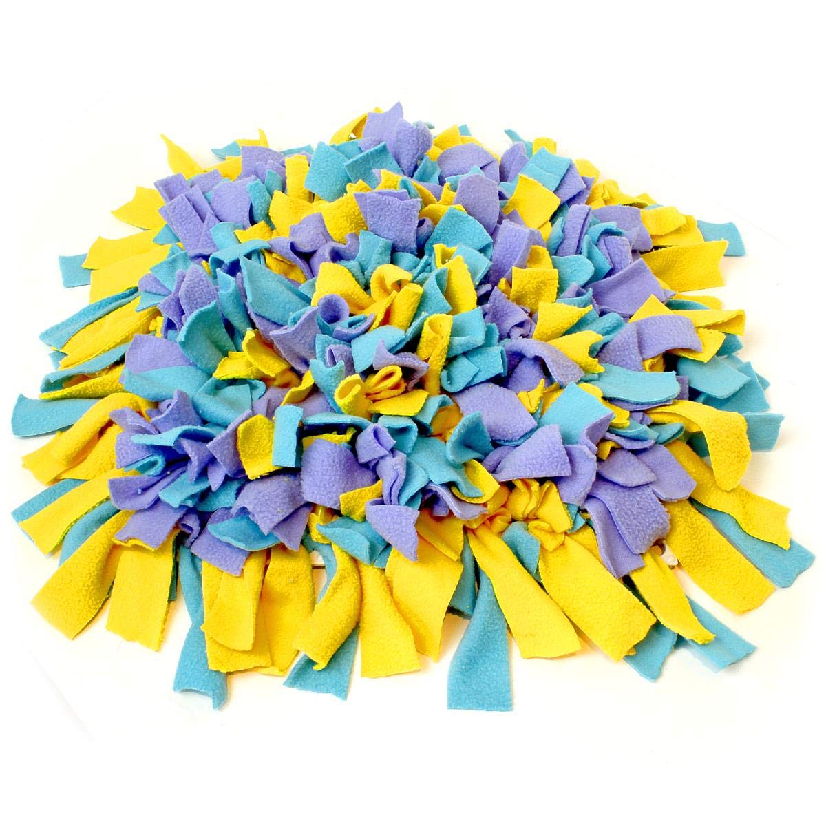 iGadgitz Home U7174 Dog Snuffle Mat, Dog Treat Dispenser, Sniffing Puzzle - Multi-coloured