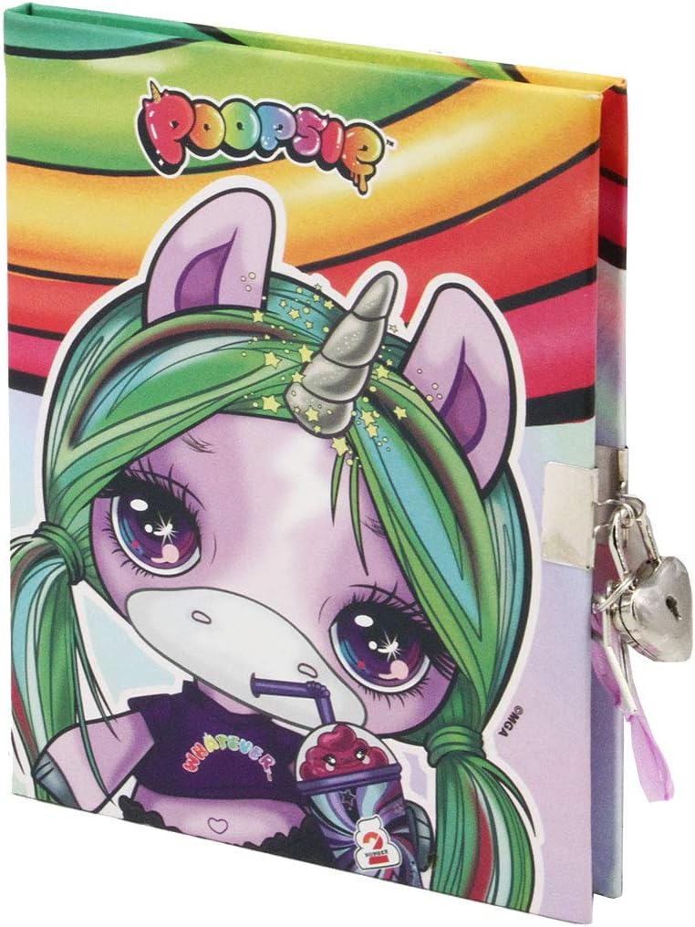 KARACTERMANIA Poopsie Slime Surprise Rainbow-Lock and Key Diary mulricolour one Size, Multicolour