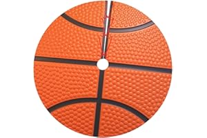DORKEIXIA Basketball Sport Appearance 36 Inch Christmas Tree Skirt Round Winter Snow Suitable for Christmas Xmas Halloween Holiday Party Decor Decoration Occasion