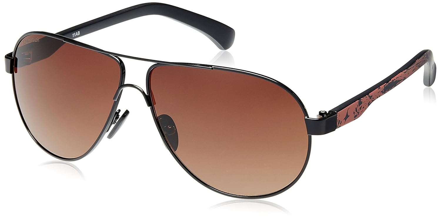 Buy Fastrack Aviator Sunglasses (Black) (M133BR2) at Amazon.in