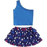 BeQeuewll Kids Girls Back to School Outfit Apple Dress Lapel Tank Vest+Pleated Skirt 2Pcs Pre K First Day of School Outfit