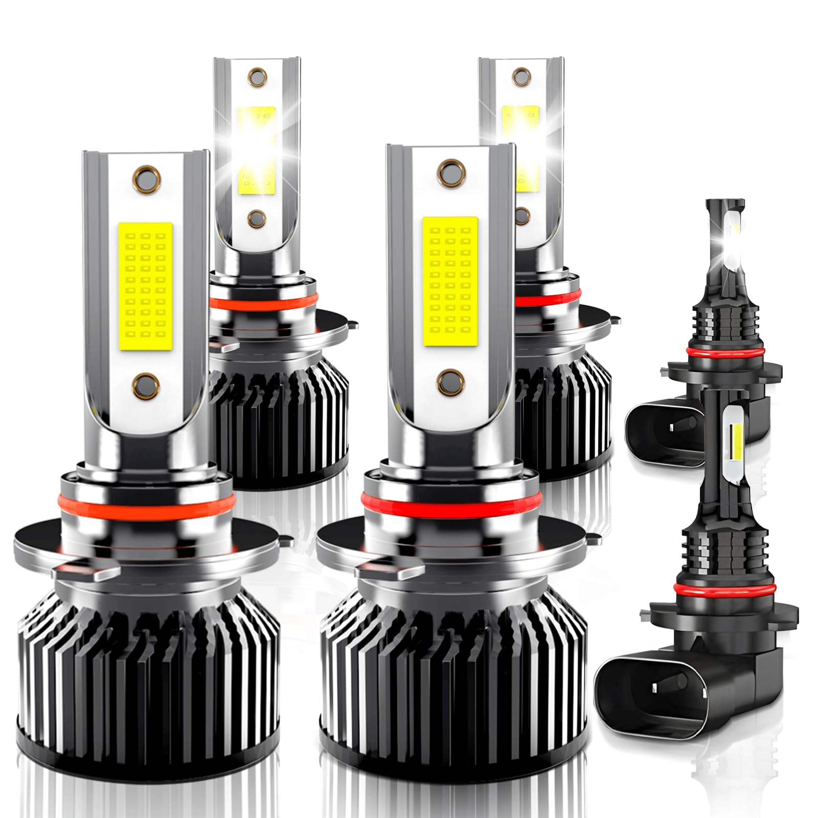 Photo 1 of KAUNBAST Compatible for 2003 2004 2005 2006 Chevy Silverado 1500 Lights 2500HD 3500, Combo High Beam Low Beam Fog Lights Kit, Pack of 6