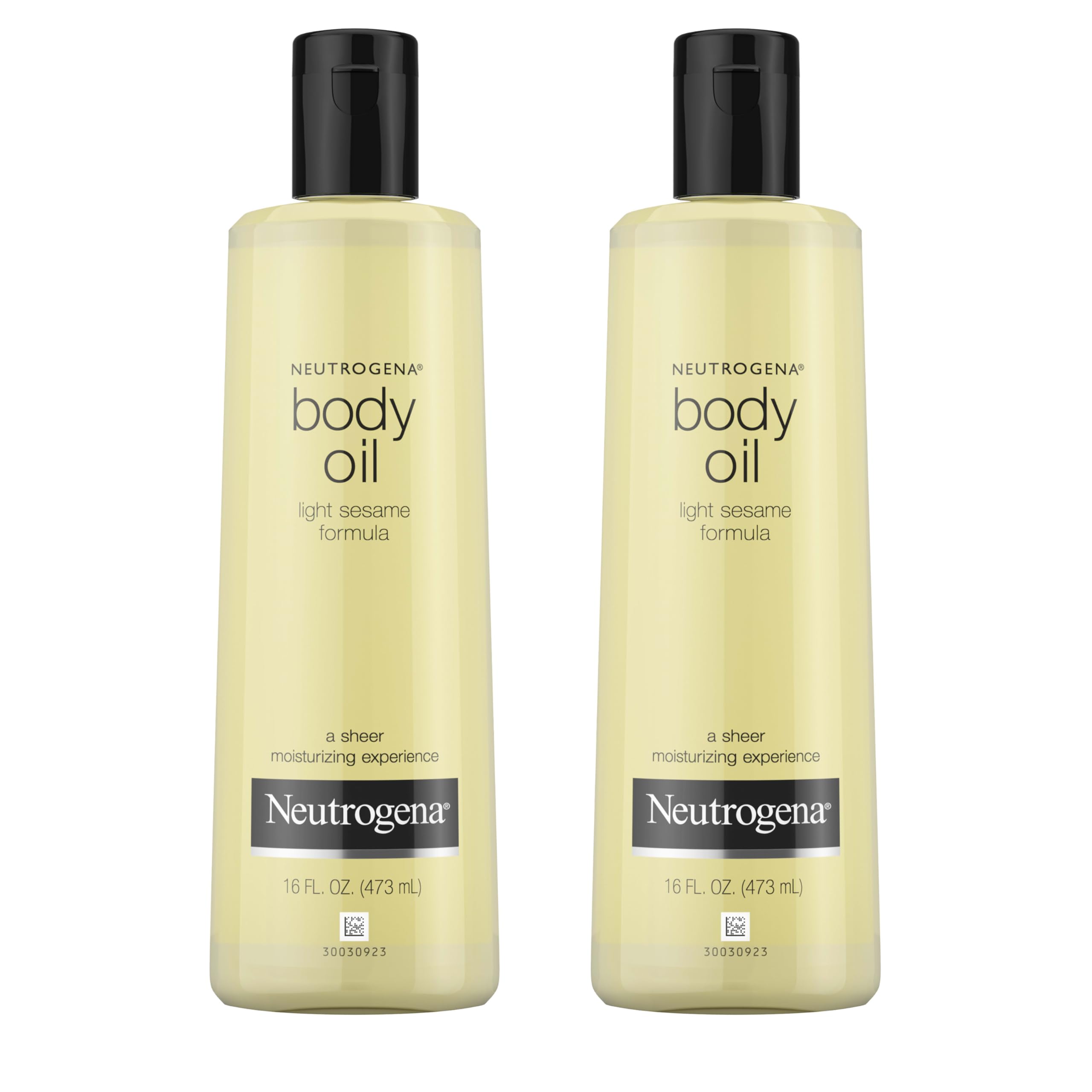 Photo 1 of Neutrogena Body Oil Light Sesame Formula, Twin Pack of 16 fl oz, Radiant Glow Moisturizer for Dry Skin, Bath & Shower Oil For Smooth and Hydrated Skin