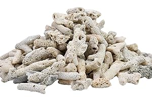 Coral Filter Media – Reusable Aquarium Filter for Freshwater Fish Tanks & Ponds – Crushed Coral Filtration Material