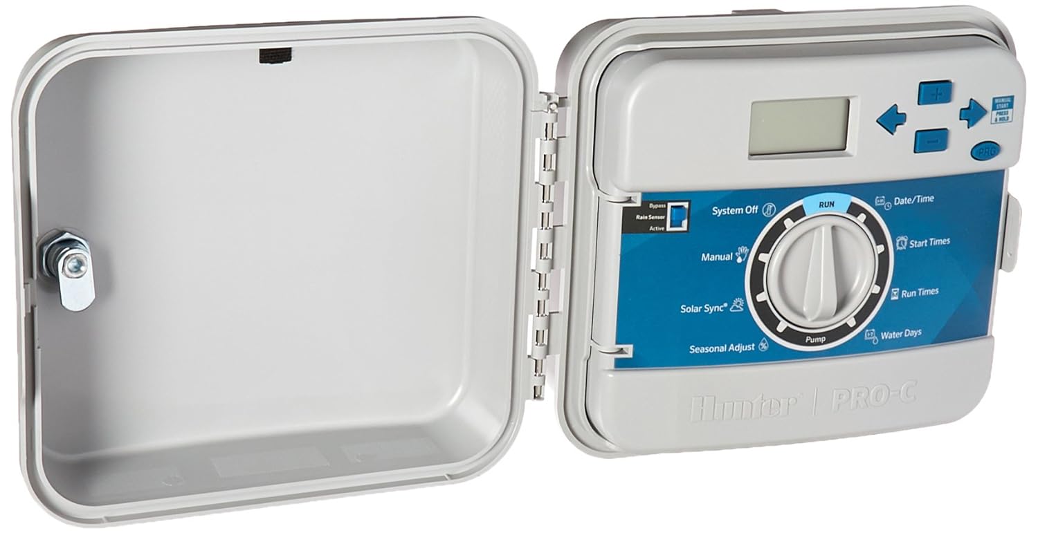 Amazon.com : Hunter Sprinkler PCC1200 PCC 12-Station Outdoor Irrigation  Controller : Automatic