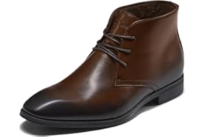 Holy dove Men's Lightweight Dress Boots Leather Ankle Oxford Boot