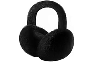 Premillow Ear muffs for Women Winter, Faux Fur Earmuffs, Cute Foldable Fluffy Ear Warmers, Soft Warm Ears Covers for Women