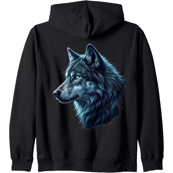 Amazon.com: Polar And Black Two Face Wolf Split Face Magical