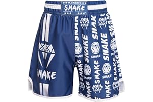 Aiihoo Kids Boys Muay Thai Shorts Boxing Kickboxing Kick Martial Arts MMA Training Trunk Gym Workout Boxing Clothes