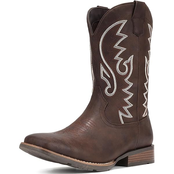Bottes De Travail Justin Western Homme – Bout Acier – Marron – Taille 8.5 D – WK4662 – Occasion USA