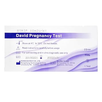 30 X David Schwangerschaftstest Streifen 10 Miu Ml Hcg Pregnancy