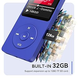 AGPTEK A02 MP3 Player with Bluetooth 5.3, 1.8 inch